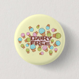 Dairy Cream Ice Cream 3 Cm Round Badge