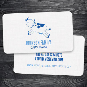 Dairy Farm Milk Business Card