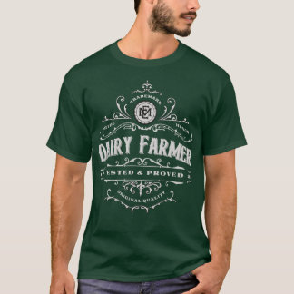 Dairy Farmer Tested Proved Vintage Design T-Shirt