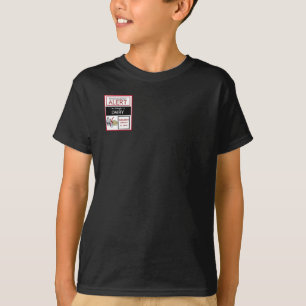Dairy Food Allergy Alert Badge Style T-Shirt