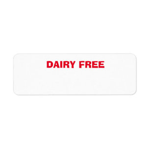 Dairy Free health concern, condition
