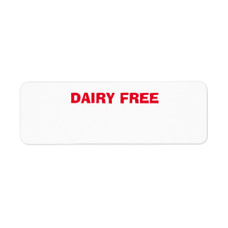 Dairy Free health concern, condition