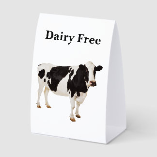 Dairy Free Table Tent