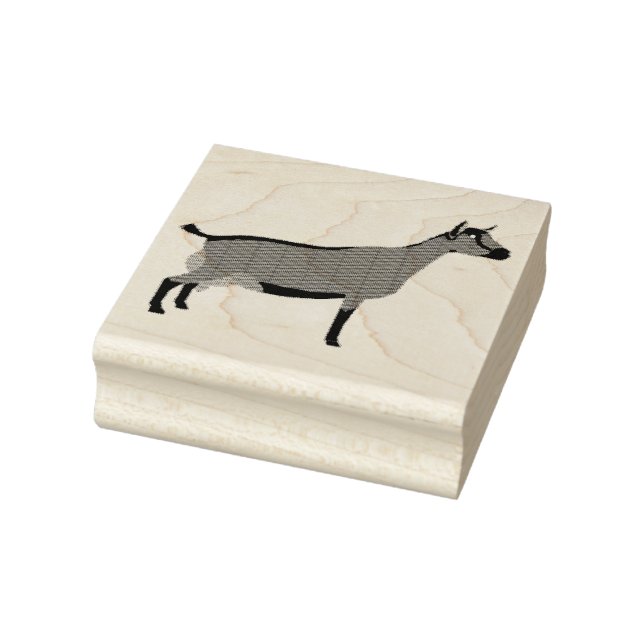 Dairy Goat Doe Rubber Stamp (Stamp)
