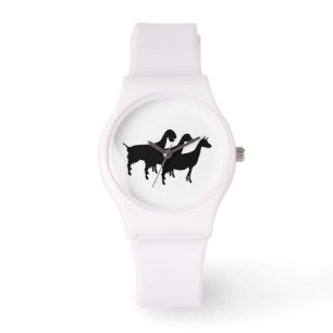 Dairy Goat Silhouette Watch