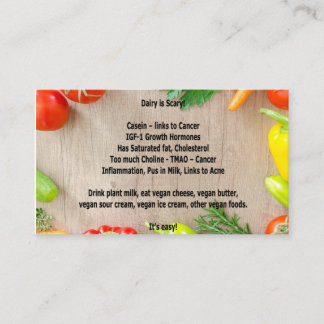 Dairy is Scary "Business" Card
