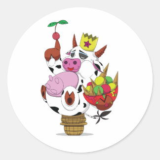 Dairy Queen Classic Round Sticker
