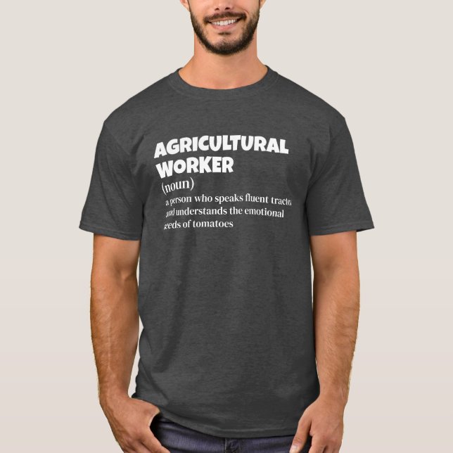 Dairy Worker – Funny Job Definition T-Shirt (Front)