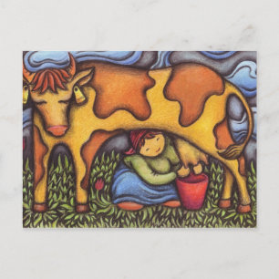 dairymaid postcard