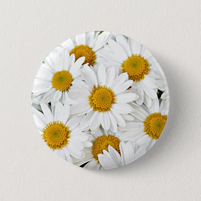 Daisies 6 Cm Round Badge (Front)