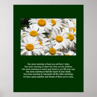 Daisies and a Poem Poster