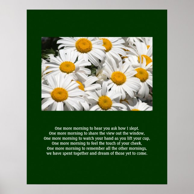 Daisies and a Poem Poster (Front)