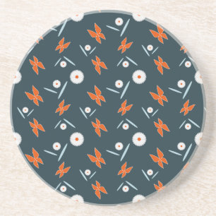 Daisies and Butterflies Coaster