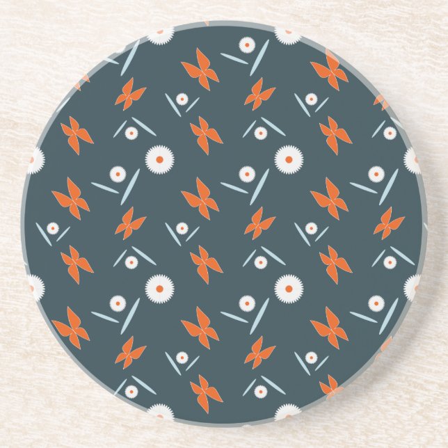 Daisies and Butterflies Coaster (Front)
