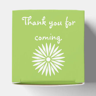 Daisies and Butterflies in Peridot Favour Box