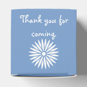 Daisies and Butterflies in Periwinkle Favour Box