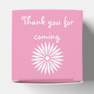 Daisies and Butterflies in Petal Pink Favour Box