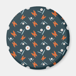 Daisies and Butterflies Magnet