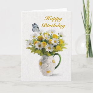 Daisies and Butterfly Card