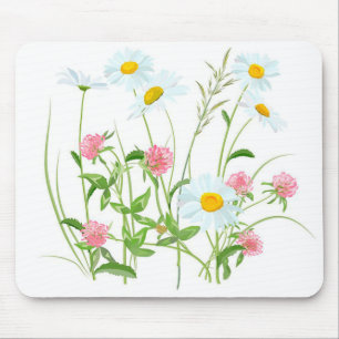 Daisies and Honeysuckle Mouse Mat