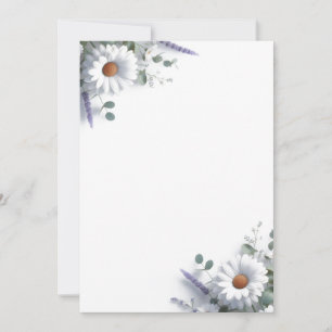 Daisies and Lavender Invitation
