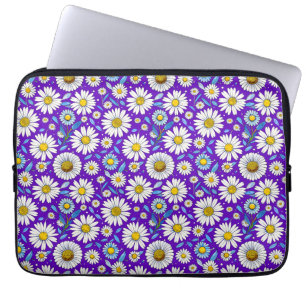Daisies and Leaves Laptop Sleeve