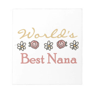 Daisies and Roses Best Nana Gifts Notepad
