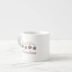 Daisies and Roses World's Best Grandma Gifts Espresso Cup
