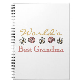 Daisies and Roses World's Best Grandma Gifts Notebook