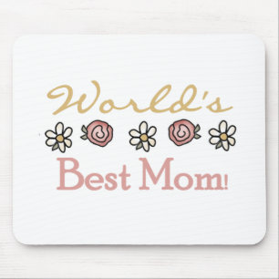 Daisies and Roses World's Best Mum Mouse Mat