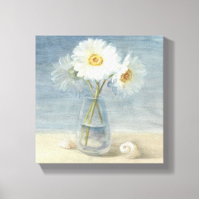 Daisies and Shells Canvas Print (Front)