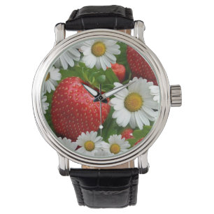 Daisies and Strawberries Watch