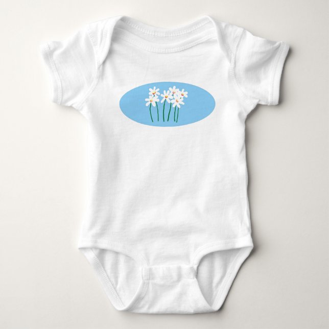 daisies baby bodysuit (Front)