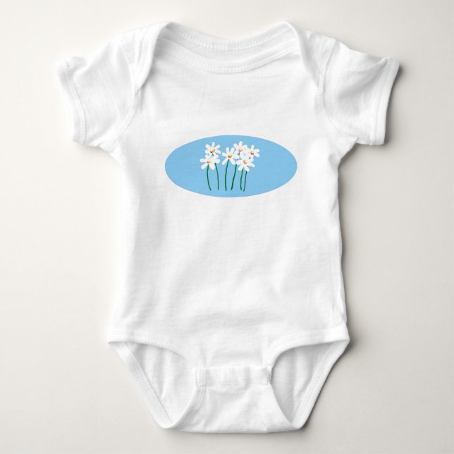 Daisies Baby Bodysuit (Front)