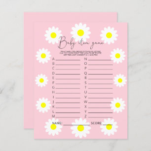 Daisies - Baby Item Game. Baby Shower Game