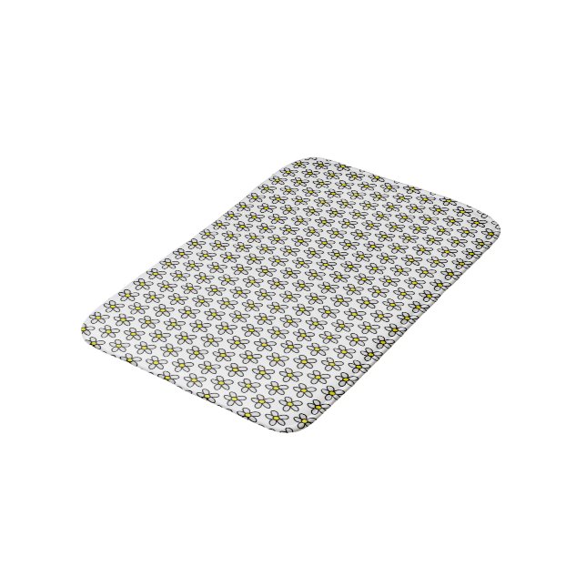 Daisies Bath Mat (Angled)