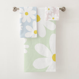 Daisies Bath Towel Set