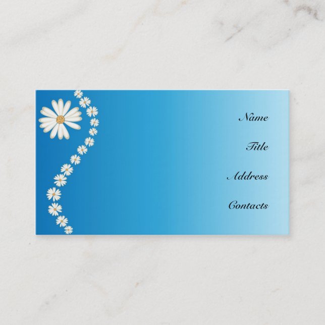 Daisies Business Card (Front)