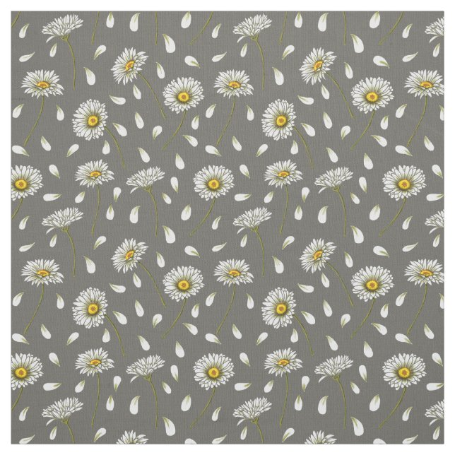 Daisies chic pattern fabric (Swatch)