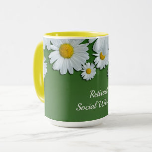 Daisies Design, Retired Social Worker Mug