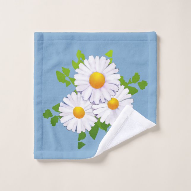 Daisies Facecloth Wash Cloth (Wash Cloth)