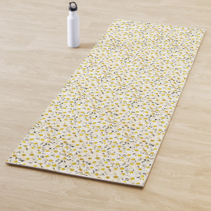 Daisies Fitness Modern Template Elegant Nature Yoga Mat