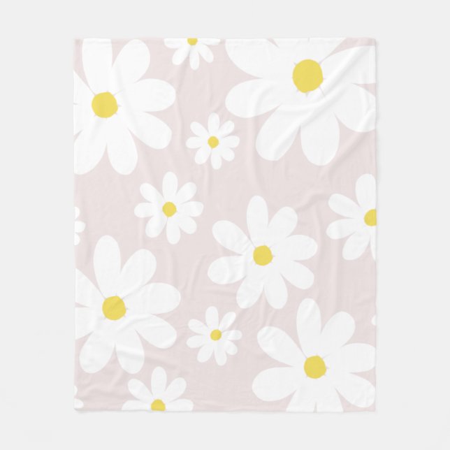 Daisies  fleece blanket (Front)