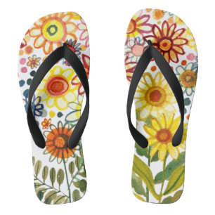 Daisies Flip Flops