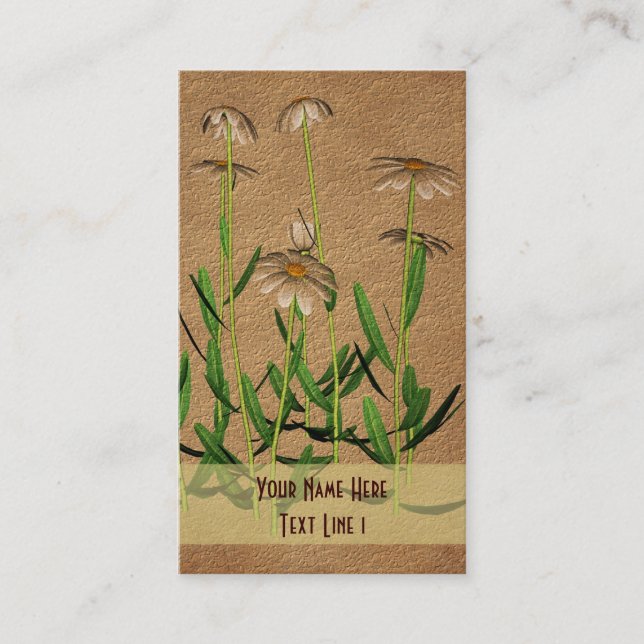 Daisies Floral Business Card (Front)
