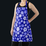 Daisies Floral Spring Unique Blue Bold Retro Apron<br><div class="desc">This hand made pattern makes an awesome apron. Change the background colour or add texts. Check out my shop for more or let me know if you'd like something custom!</div>