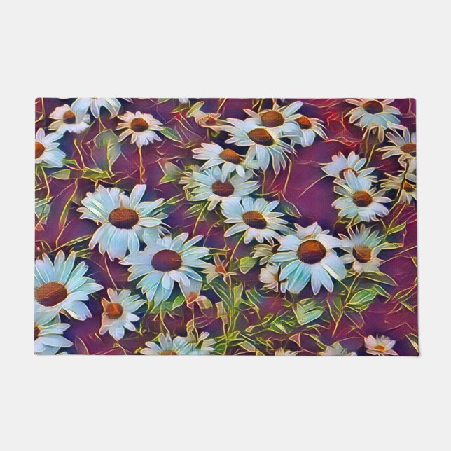 DAISIES FLOWERS    DOORMAT (Front)