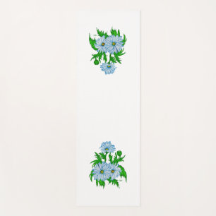 Daisies flowers yoga mat