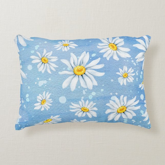 Daisies galore decorative cushion (Front)