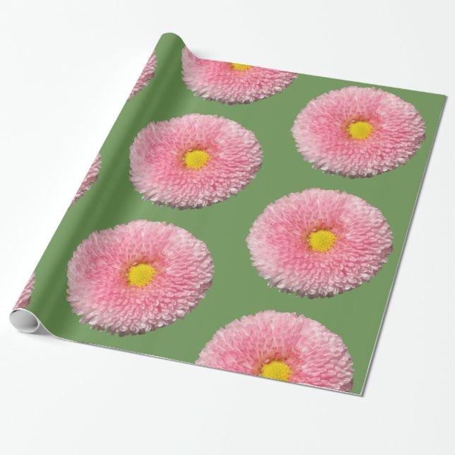 Daisies Glossy Wrapping Paper, 30 in x 6 ft Paper (Unrolled)